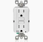 Photo 1 of Weband Self Test GFCI Safety Outlet Tamper Resistant White Receptacle 2 Outlet
