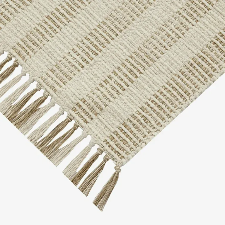 Photo 1 of  Better Homes & Gardens Beige Lines Indoor table runner