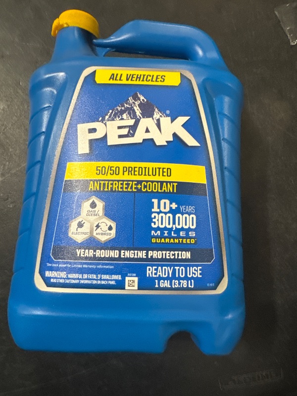 Photo 1 of PEAK 50/50 Prediluted Antifreeze and Coolant for All Engine Cooling Systems