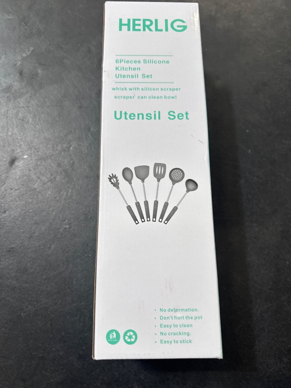 Photo 1 of 7-Piece Utensil Set - Stylish and Functional Soft Utensils with High End Durable Stainless Steel Handles, Dishwasher safe, 304 stainless steel, 2 Years Warranty

