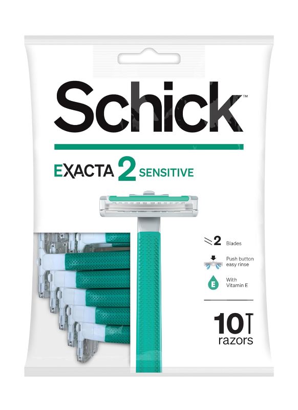 Photo 1 of (2Pack) Schick Exacta2 Sensitive Disposable Razor, 10 Count 

