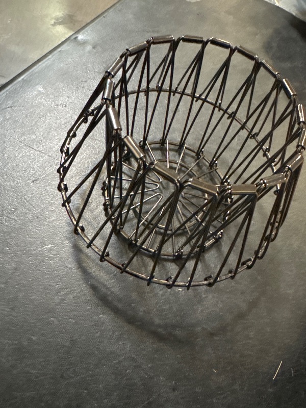 Photo 1 of metal folding fruit basket 