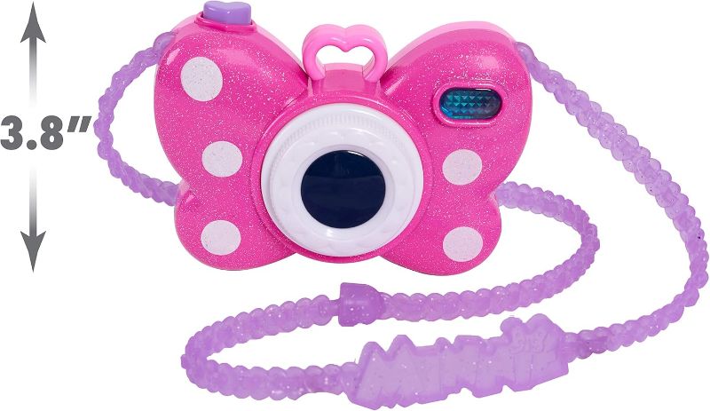 Photo 1 of Disney Junior Minnie Mouse Picture Perfect Pretend Play Camera, Lights, Realistic Sounds, Officially Licensed Kids Toys for Ages 3 Up by Just Play
