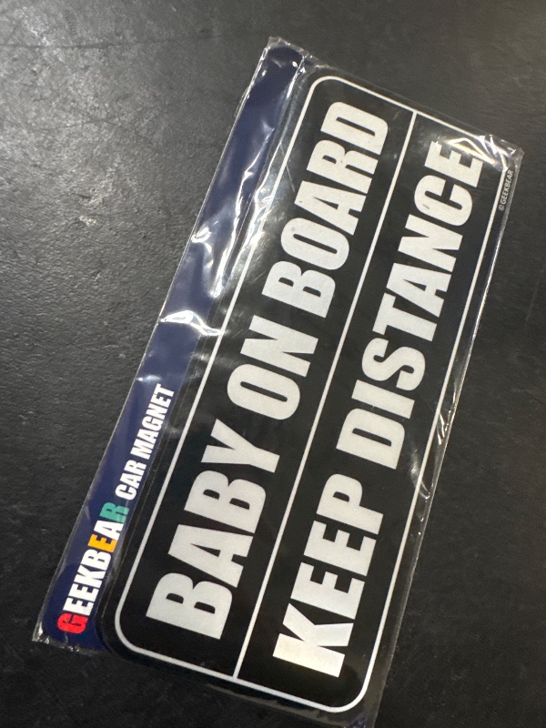Photo 1 of 3 pack baby on board car magnets