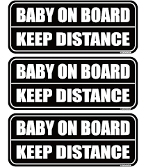 Photo 1 of 3 pack baby on board car magnets