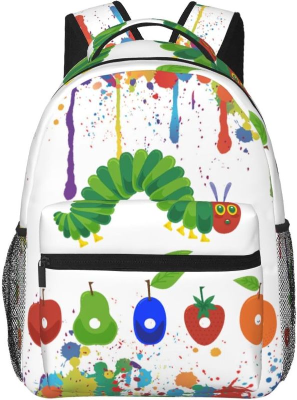 Photo 1 of Very Hungry Caterpillar Backpack Lightweight Multifunction Casual Travel Backpacks 16"", White