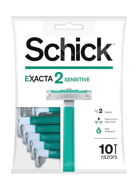 Photo 1 of (2Pack) Schick Exacta2 Sensitive Disposable Razor, 10 Count 
