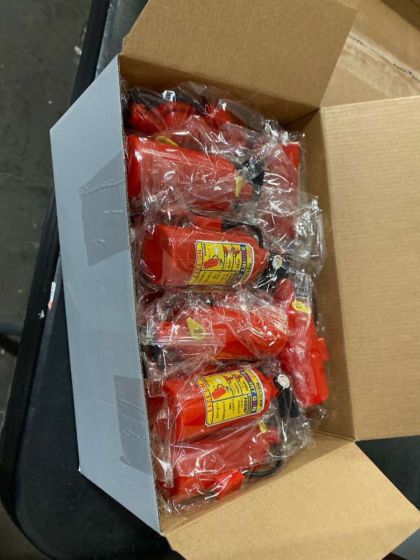 Photo 1 of 24 Packs 4 Inch Fire Extinguisher Toys Fire Extinguisher Mini Water Firemen Squirter for Party Favors