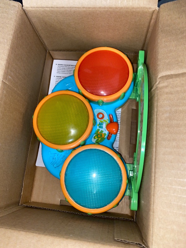 Photo 1 of Bright Starts Safari Beats Musical Drum Toy with Lights, Ages 3 Months +, Multi