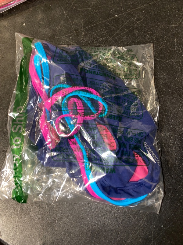 Photo 1 of 12 GIRLS- Speedo Girl's Swimsuit One Piece Solid Cross Back Multi Straps
