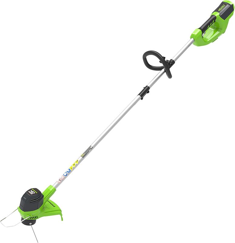 Photo 1 of Greenworks 40V 12-Inch Cordless String Trimmer, Battery and Charger Not Included
