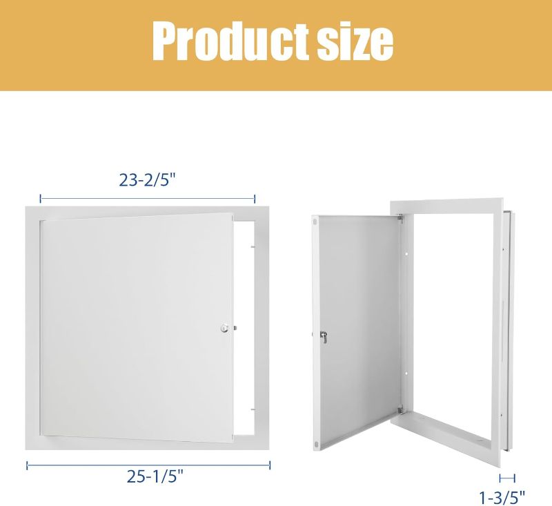 Photo 1 of Thicken 1mm 24 x 24 Access Panel for Drywall,Attic Door, Ceiling Access Panel for Drywall,24x24 Metal Access Panels are Thickened to 1mm to Solve The Problem of Fragile Panels