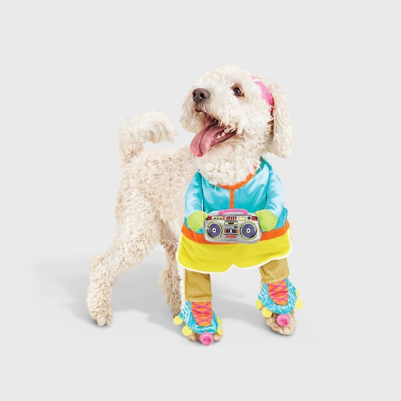 Photo 1 of size M Halloween Retro Skater Dog Frontal Costume with Boombox Toy - Hyde and EEK! Boutique