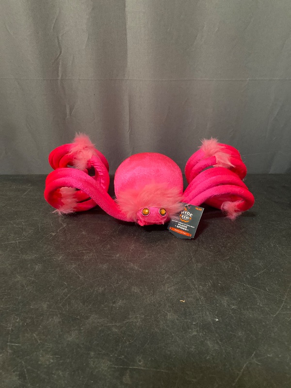 Photo 1 of  Halloween pink spider decor 