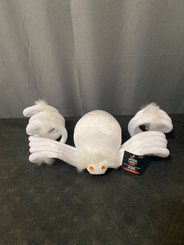 Photo 1 of Hyde & Eek White 20” Spider - Glows Under Blacklight Halloween Decor Glow Indoor