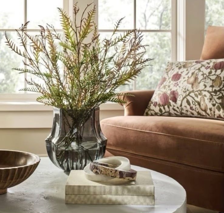 Photo 1 of  Geo Glass Decorative Vase Gray  