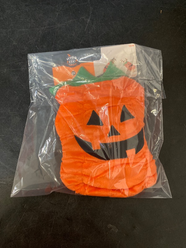 Photo 1 of (XS) Hyde & EEK! Boutique Plush Pumpkin Dog and Cat Costume - X-Small