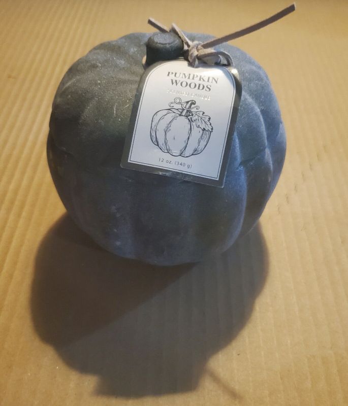 Photo 1 of Pumpkin Woods 12oz Two Wick Scented Candle Seasonal Halloween - NEW with Tag