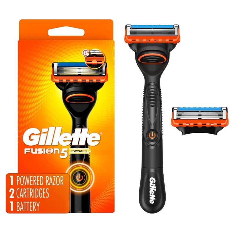 Photo 1 of Gillette Fusion5 Power Razor for Men - 1 Gillette Power Razor Handle + 2 Blade Refills