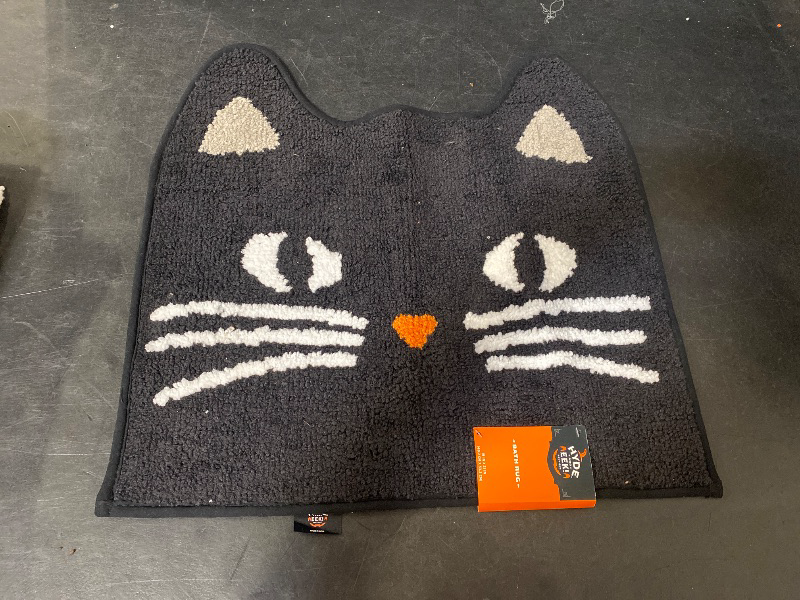 Photo 1 of halloween cat bathroom mat 