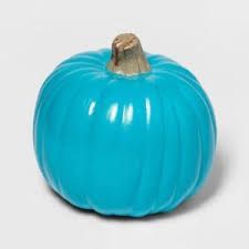 Photo 1 of blue Halloween pumpkin decor 