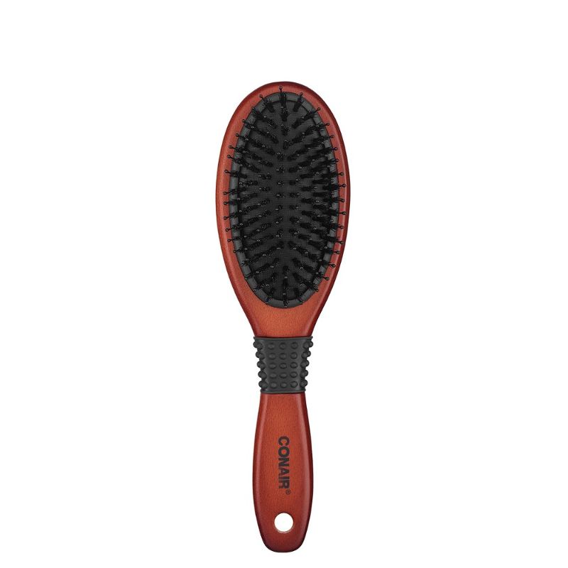 Photo 1 of Conair Ceramic Wood Nylon & Boar Bristle Cushion Hair Brush - All Hair