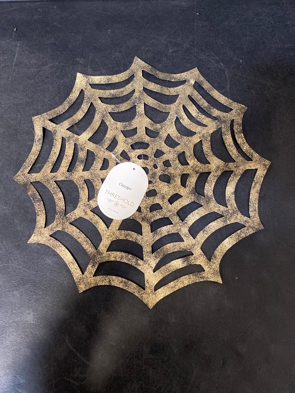 Photo 1 of set 5 spider web table mats 