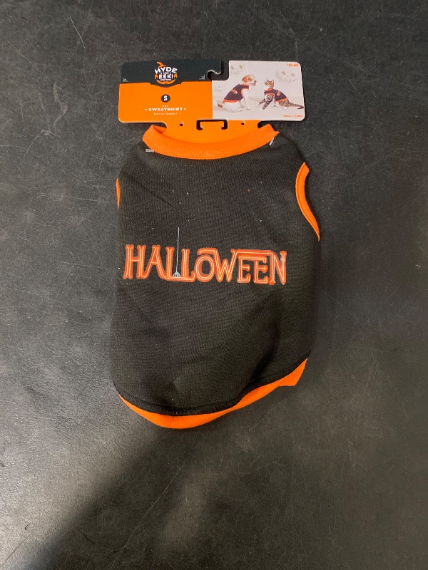 Photo 1 of (S) Halloween Dog and Cat Sweatshirt - Hyde and EEK! Boutique size s 