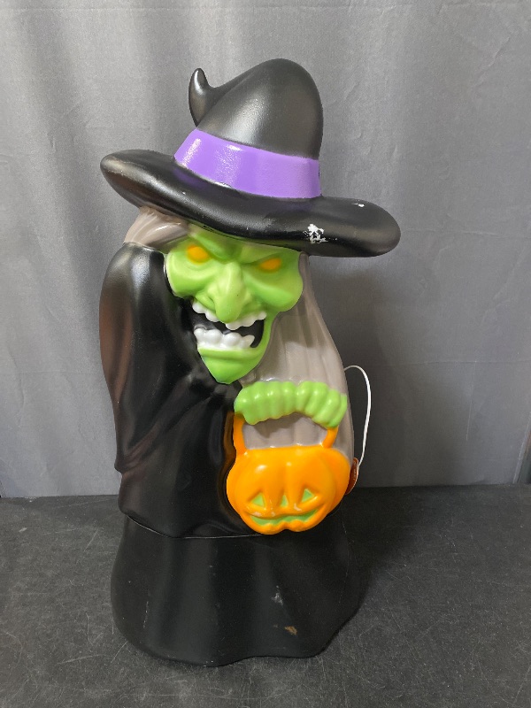 Photo 1 of hyde and eek light and sound stacked lit figural witch. 