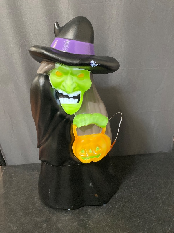 Photo 1 of hyde and eek light and sound stacked lit figural witch. 