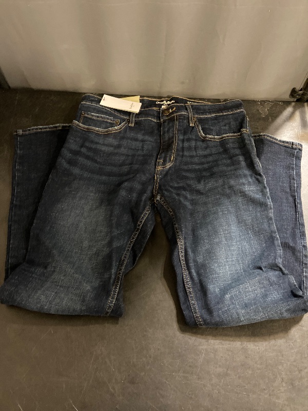 Photo 1 of 34x32 Men's Slim Straight Fit Jeans Dark Wash