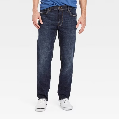Photo 1 of 34x32 Men's Slim Straight Fit Jeans Dark Wash