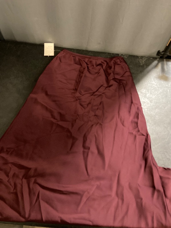 Photo 1 of XS Women's Maxi Slip Skirt Burgundy