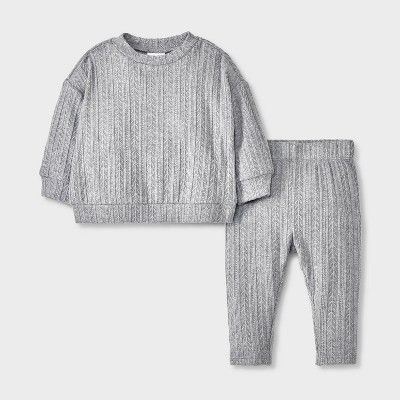 Photo 1 of 6-9M Baby Sweater Set Cream