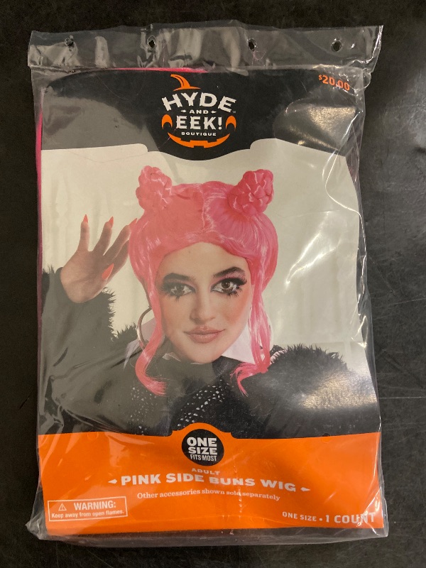 Photo 1 of One Size Hyde and Eek! Boutique Women's Pink Side Bun Wig Adult Pink