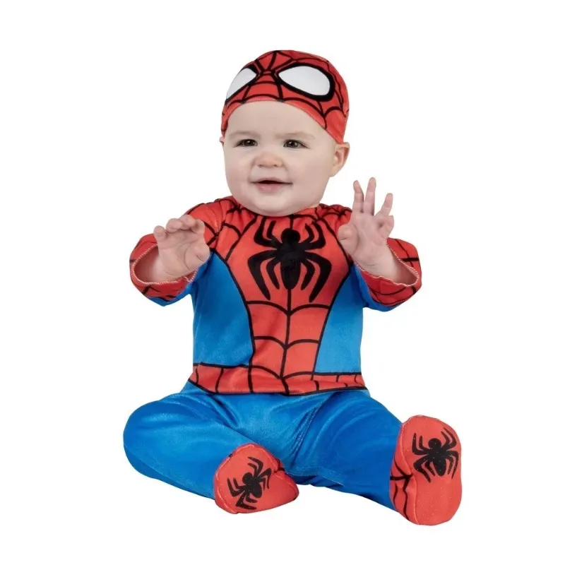 Photo 1 of 0-6 Months Marvel Baby Spider-Man Halloween Costume Jumpsuit Red/Blue