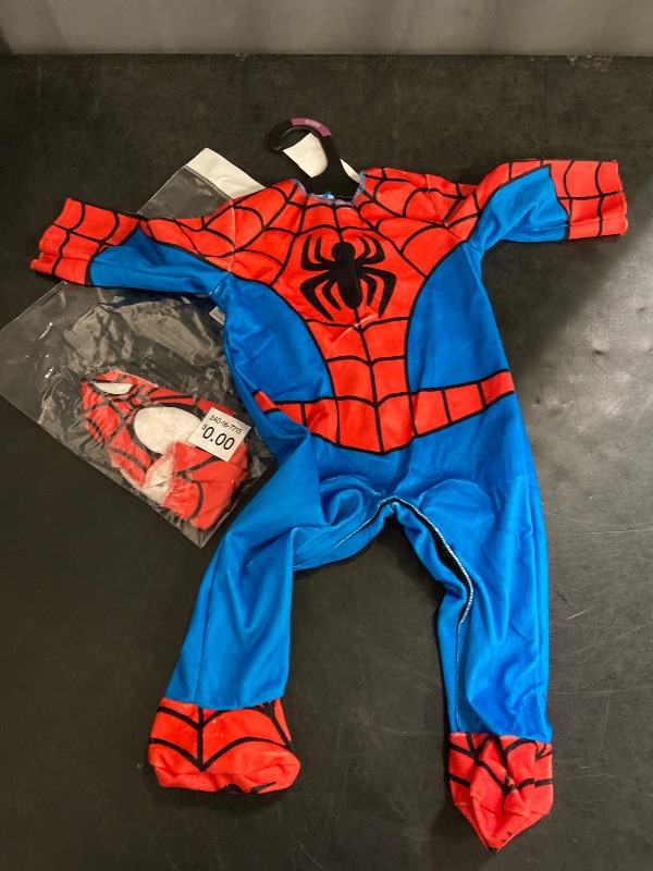Photo 1 of 0-6 Months Marvel Baby Spider-Man Halloween Costume Jumpsuit Red/Blue
