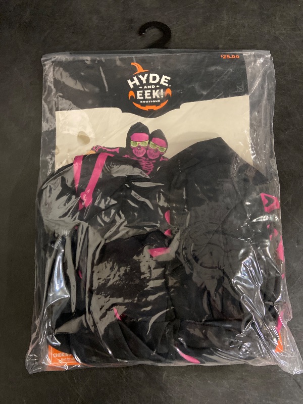 Photo 1 of M Kids' Two-Headed Skeleton Halloween Costume Black/Purple