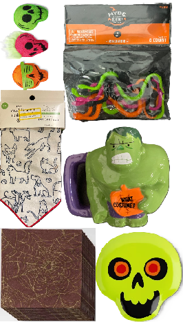 Photo 1 of 6 Item Seasonal & Party Supplies, Kitchen & Dining, Pet Supplies | 1 Plate, 1 Cup, 3 Pet Toys, 20 Napkins, 8 Snake Toys, 1 Pet Bandana