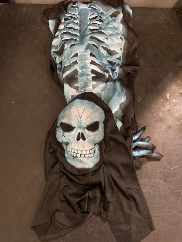 Photo 1 of M 8 Hyde & Eek Boys Black & White X-Ray Skeleton Halloween Costume Jumpsuit