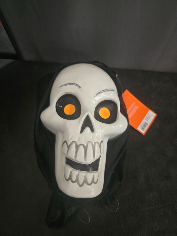 Photo 1 of Hyde & Eek Blacklight Glow Ghoul Skull Halloween Prop