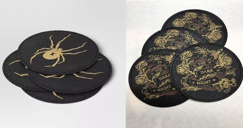Photo 1 of 16 Pc 4x4 Polyurethane Coasters - 3 Pack Spiders - 1 Pack Emblem 