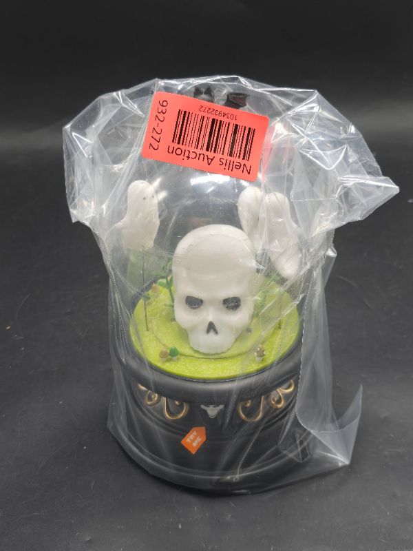 Photo 1 of Ghost and Skull Plastic Cloche Halloween Decorative Prop - Hyde & EEK! Boutique