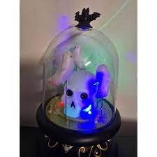 Photo 1 of Ghost and Skull Plastic Cloche Halloween Decorative Prop - Hyde & EEK! Boutique