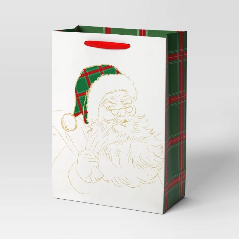 Photo 1 of Santa Jumbo Christmas Gift Bag Ivory - Wondershop™