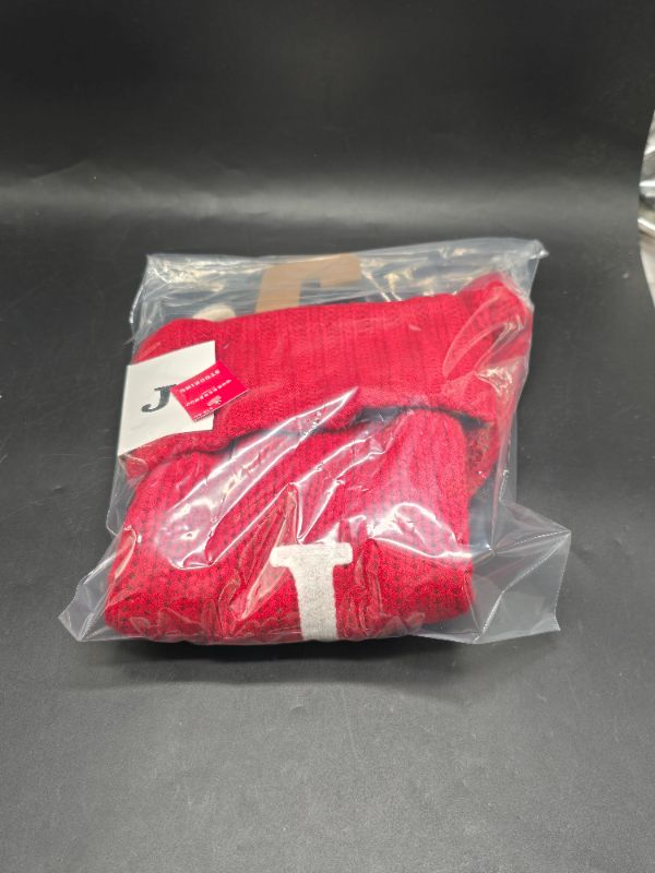 Photo 1 of Knit Monogram Christmas Stocking Red J - Wondershop