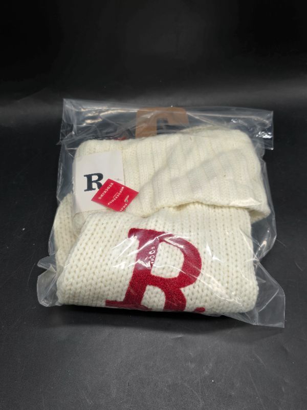 Photo 1 of Knit Monogram Christmas Stocking White R - Wondershop 20" X 8"