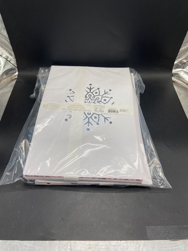 Photo 1 of 6ct 9.5"x2" Festive Print Christmas Shirt Gift Box Red/White - Wondershop™