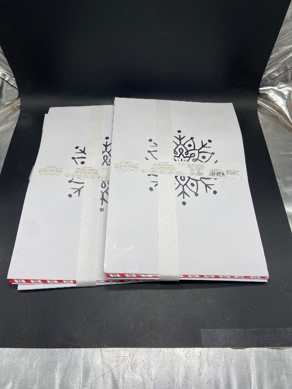 Photo 1 of 6ct 9.5"x2" Festive Print Christmas Shirt Gift Box Red/White - Wondershop™