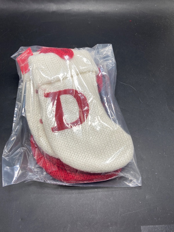 Photo 1 of 4 pack Wondershop Stocking Christmas Stockings with Initials D Mini  Stocking Monogram Letter D 8.5" D Lettered Christmas Stockings D Monogrammed Stocking